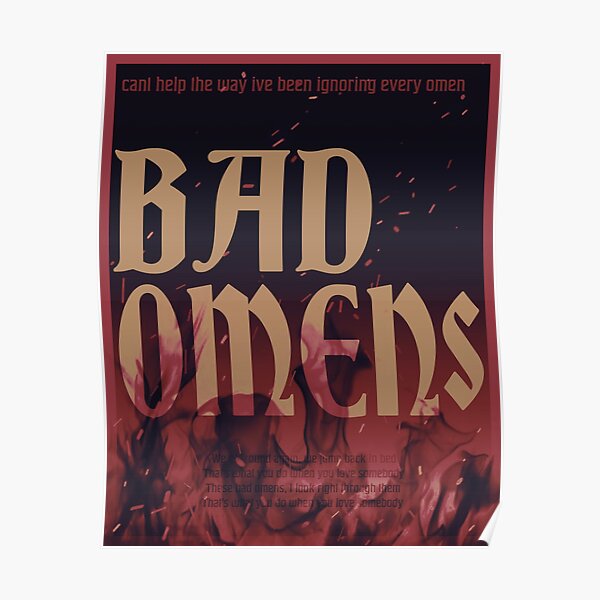 5 Seconds of Summer "Bad Omens" song graphic Poster RB1512 product Offical 5sos Merch