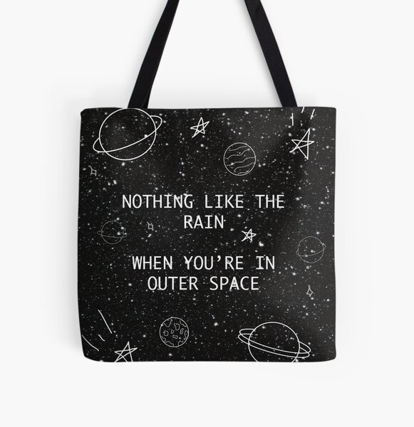 5SOS 5 Seconds of Summer Outer Space Lyric Doodle All Over Print Tote Bag RB1512 product Offical 5sos Merch
